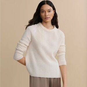 Jenni Kayne Cashmere Fisherman Sweater 100% cashmere